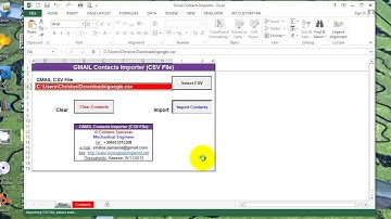 Excel & VBA - Gmail Contacts Importer