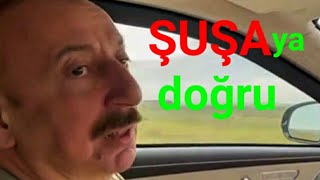 İlham Əliyev şuşaya gedir.