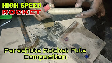 High Speed Rocket | Parachute Rocket Fule Composition & Making #handmade #trend @allrounderchotu