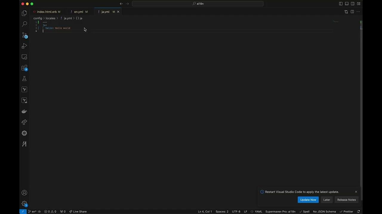 Rails i18n with AI (en) YouTube