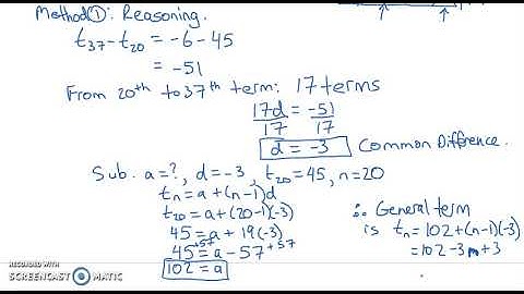Arithmetic Sequences - Part 2 of 2 (7.1)