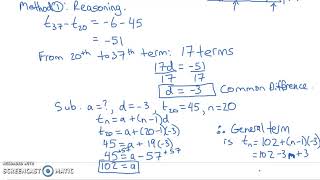 Arithmetic Sequences - Part 2 of 2 (7.1)