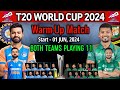 T20 world cup 2024 warmup match india vs bangladesh  match info and playing 11  ind vs ban match