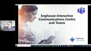 How does an Enghouse contact centre with Microsoft Teams work?