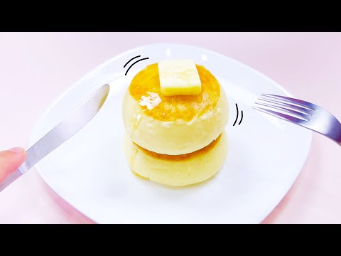 【飯テロ系ASMR】ホットケーキまん Japan Hotcake Pancake Steamed Bun Frozen Food Eating Sounds【咀嚼音】