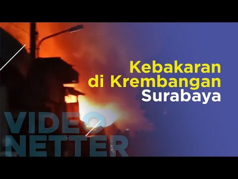 Kebakaran di Krembangan Surabaya