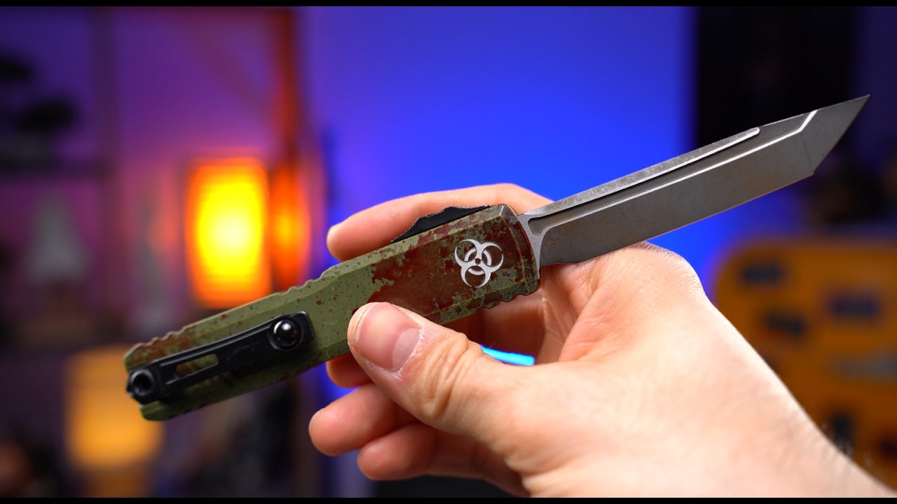 Нож Microtech Ultratech Gen III ZBP T/E Outbreak / Ultratech Gen IV S/E PS Zombie Green Aluminium