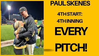 Paul Skenes - Watch Every Pitch in the 4th inning of his fourth MLB start