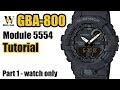 CASIO 5554 Module - HOW to GBA-800 G-Shock - YouTube