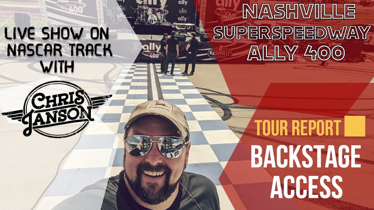 LIVE Concert on a NASCAR Track TOUR REPORT Backstage with Chris Janson in Nashville