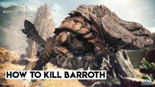 Monster Hunter World | How To Kill Barroth | Quick Guide | Solo - Hammer