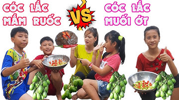 Cuộc Thi Cóc Lắc Mắm Ruốc Vs Cóc Lắc Muối Ớt Loại Nào Ngon Hơn #trangandvinhtv
