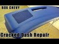 Cracked Dashboard Repair With Fiberglass BOX CHEVY CAPRICE DASH RESTORE How To Fiberglass Dash Pad