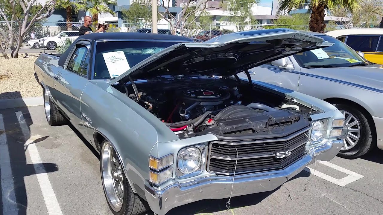 1971 Chevy El Camino SS SOLD $25,000 Auction Real Z15 Super Sport 71 Chevrolet Bucket Seats Console