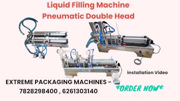 Liquid Filling Machine Installation 100-1000  ml Double Head !! 6261303140