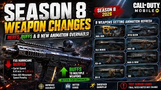 CODM Season 8 LEAKS: Major Weapon Nerfs, Buffs & 8 NEW Animation Overhauls!