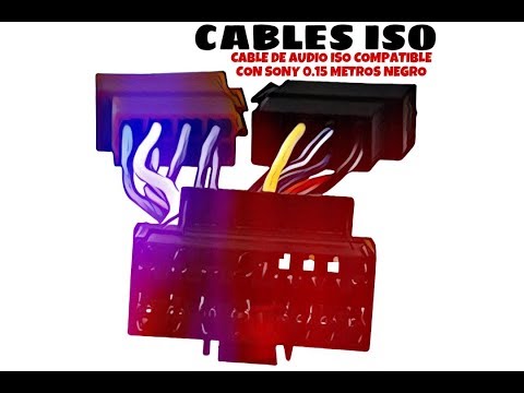 Video de Cable de audio ISO compatible con Sony 0.15 M Negro