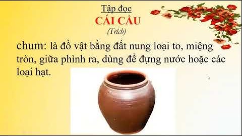 TUẦN 22 LỚP 3 TẬP ĐỌC CÁI CẦU