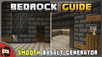 SMOOTH Basalt Generator Build | Bedrock Guide S1 EP82 | Tutorial Survival Lets Play Minecraft