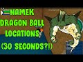 FIND DRAGON BALLS IN 30 SECONDS? NAMEK DB LOCATIONS! l Dragon Ball Online Generations