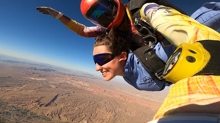 Rachel Sears - Tandem Skydive in Las Vegas at Skyd...