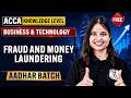 Fraud and Money Laundering | ACCA BT/F1 Knowledge Level | FREE Aadhar Batch 🎯