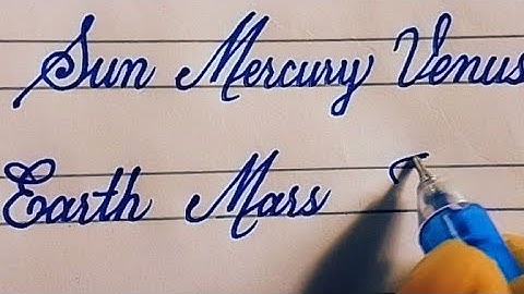 Planets of Solar System| Sun and 8 Planets| Cursive Writing| English Handwriting| SJ read & write