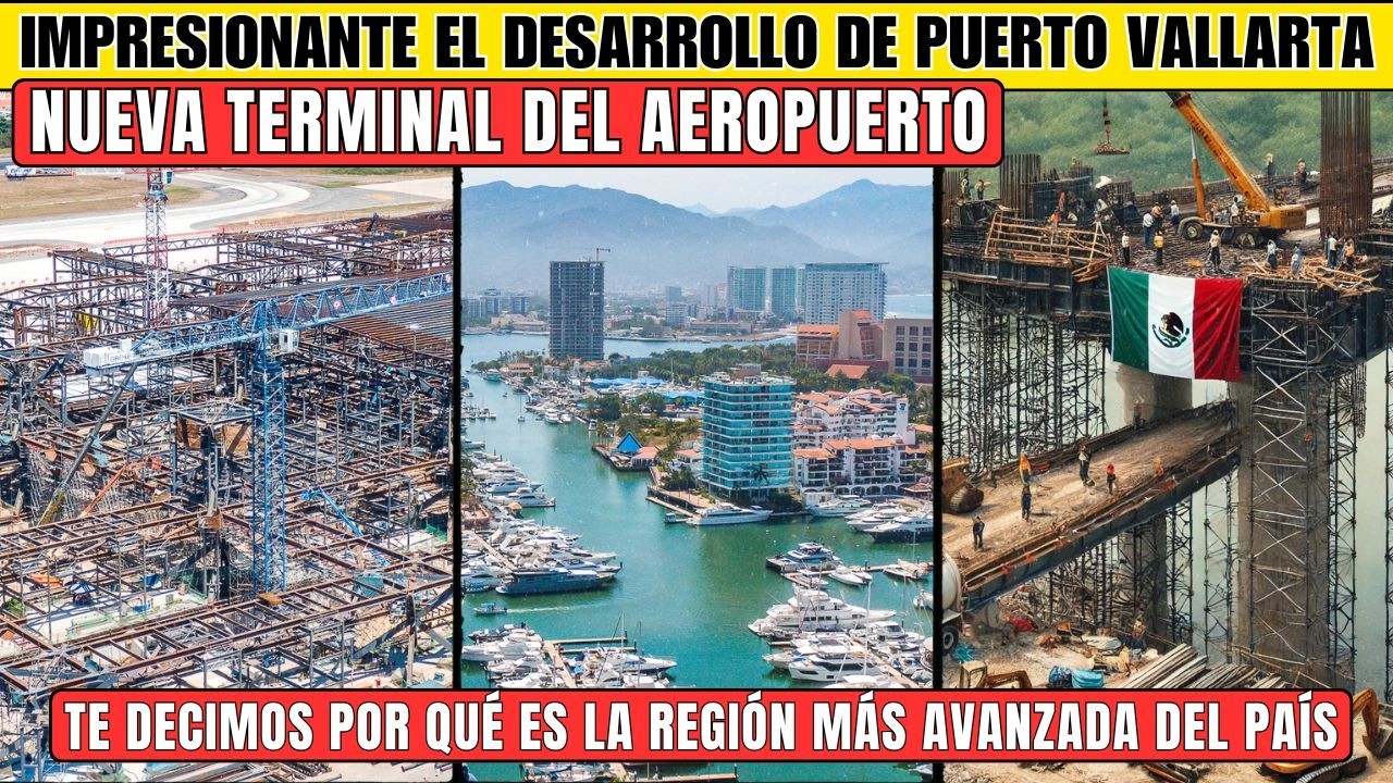 MEGA OBRA del Aeropuerto de VALLARTA, impacta su DESARROLLO e impresionantes PROYECTOS actuales