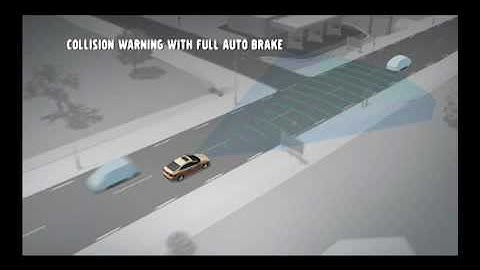 Volvo S60 2010 Collision Warning with full auto brake animatie