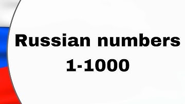 Russian Numbers 1-1000 | How to count in Russian | Russian language #learnrussian #studyrussian