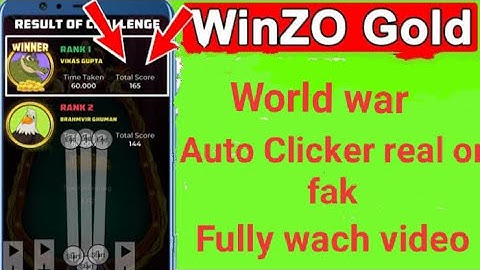 World war Auto clicker real or fake auto detected problem solve//2023