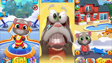 Talking Tom vs Talking Tom  Hero Dash Vs Talking Tom Gold Run  - Bosses 