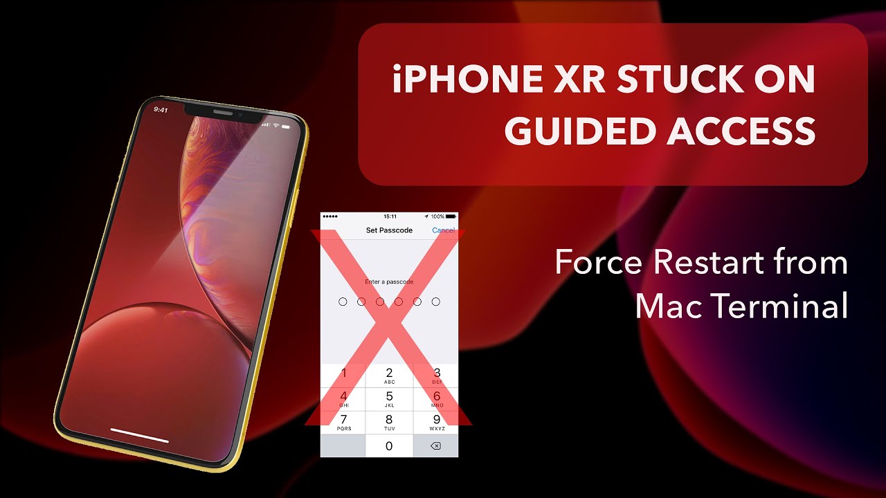 iPhone Stuck on Guided Access And No Passcode Keyboard. How To Restart