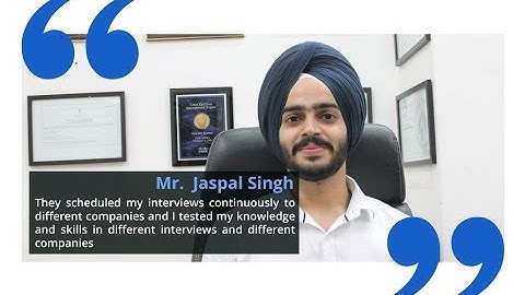 Mr Jaspal got placed in TCL after completing his training in Multi Track Program