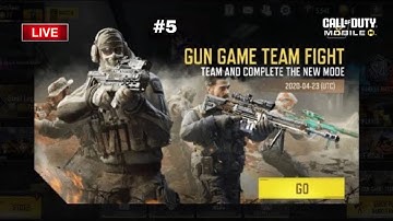 COD Mobile: Playing Gun Game: Team Fight MP Mode on LIVE! (PART 5) | Milton37LiveCODM