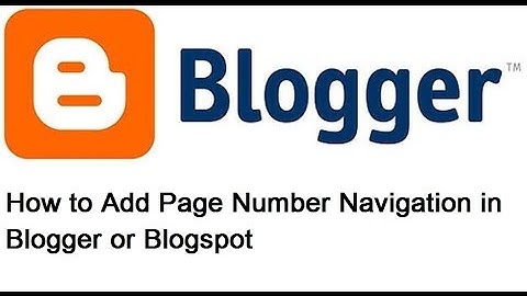 How to add page number navigation in blogger or  blogspot Part 5
