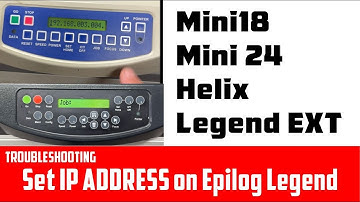IP address on Legend series Epilog Laser keypads (Mini18/24, Helix, Legend EXT)