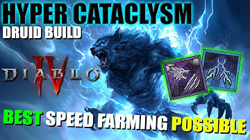 Diablo 4 - HYPER CATACLYSM Druid Build (S Tier for SPEED FARMING) Chaos Armor made EASY!