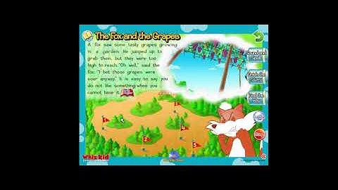 The Fox and the Grapes VTech Whiz Kid Learning System WonderTown Gameplay