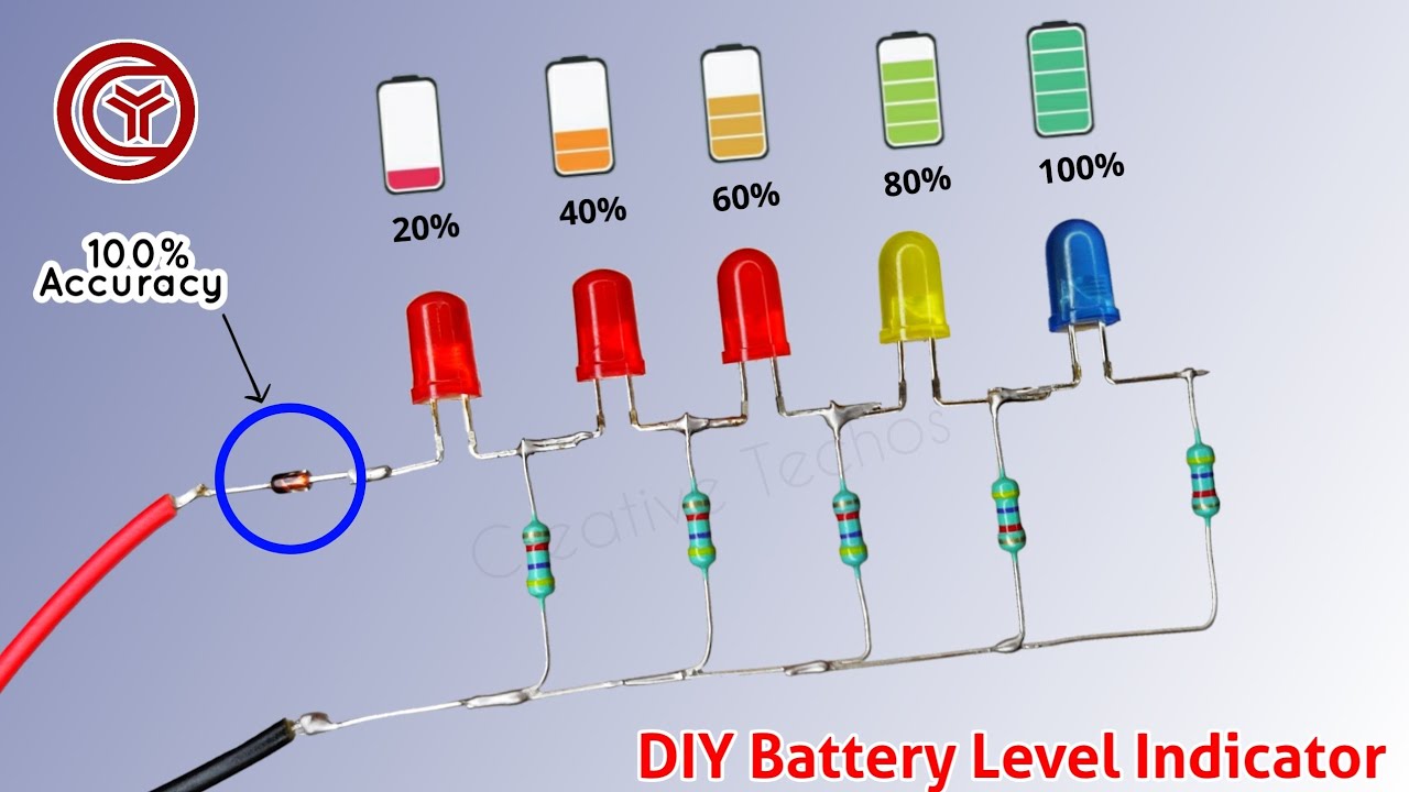 24v battery level indicator circuit [NEW] - YouTube