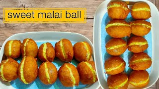 Sweet malai ball recipe super soft super sponge Hindi amezing test | Kitchen Hub screenshot 2