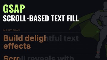 GSAP ScrollTrigger (Step-by-Step) | Modern Text Animation 2025