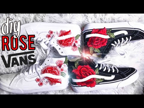 vans high tops roses