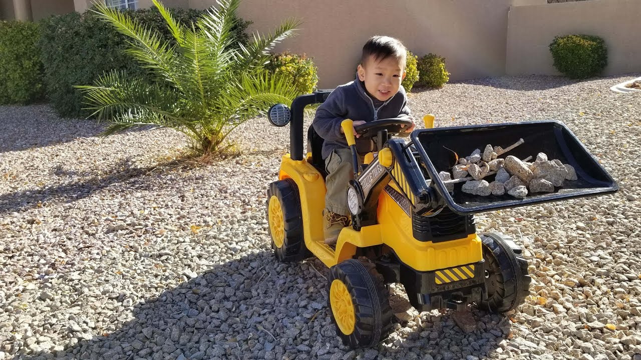 little tikes excavator ride on