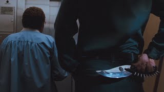 Маньяк-убийца Найт Слэшер, в лифте с медсестрой.  Кобра (фильм 1986) перевод Гаврилов