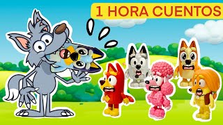 ⭐ BLUEY EL LOBO y los 7 CABRITOS  + 1 HORA de CUENTOS ⭐ by Juguetes por el Mundo 49,815 views 2 weeks ago 58 minutes