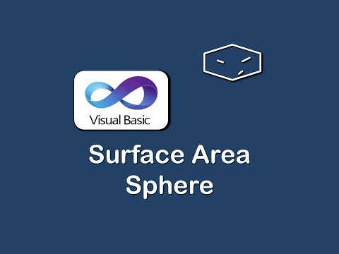 surface area of sphere in vb.net