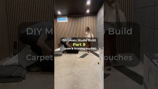 DIY Studio Build - Part 8: Carpet + Final Touches #shorts #music
