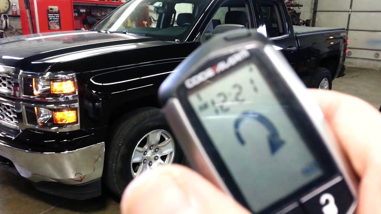 2014 Chevy Silverado 1500 2way LCD remote starter - YouTube