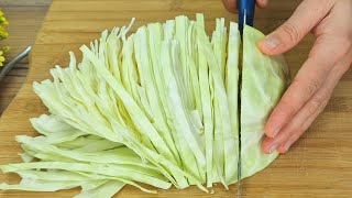 An old grandmother's recipe, cabbage is tastier than meat! Everyone will like the cabbage dish.